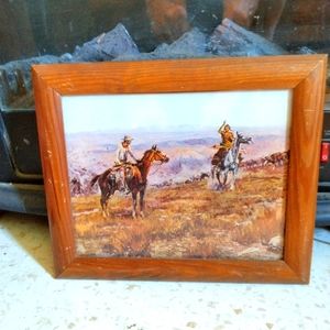 Charlie Russell 'Toll Collectors' Framed Print